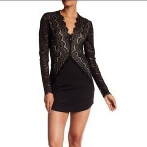 Papillon crochet black dress size large